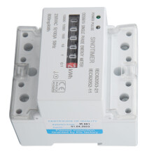 Misuratore di energia con LED a doppio colore 230VAC 5(100)A montato su guida