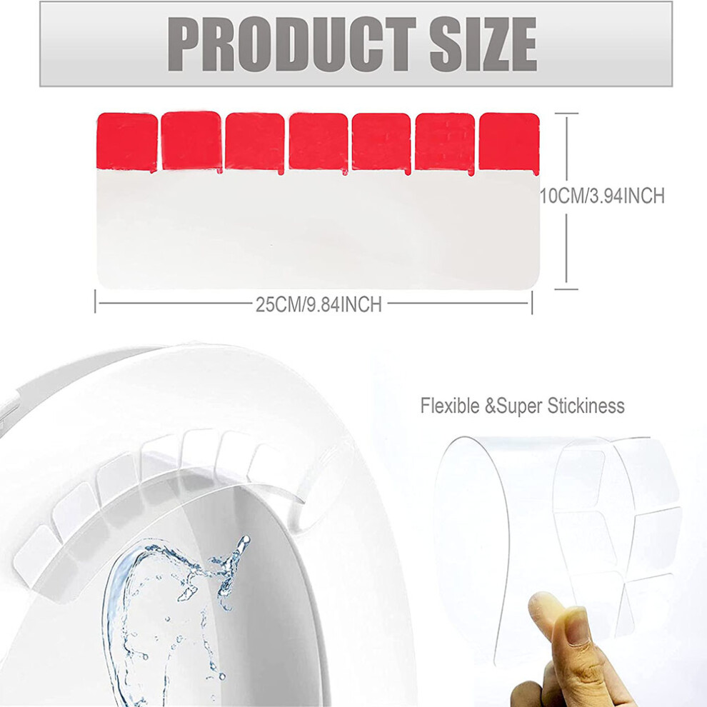 Toilet Seat Splash Shield Keep Bathroom Floors Clean and Dry
