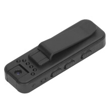 Mini caméra corporelle miniature pour l'enregistrement - Compatible avec carte SD de 128 Go, conception clip-on