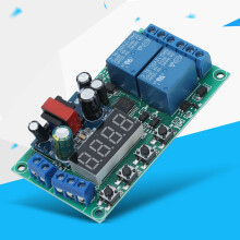 YF-7 220VAC 5A 0,01s-999min Digitaler Impuls-Verzögerungsrelais-Modul