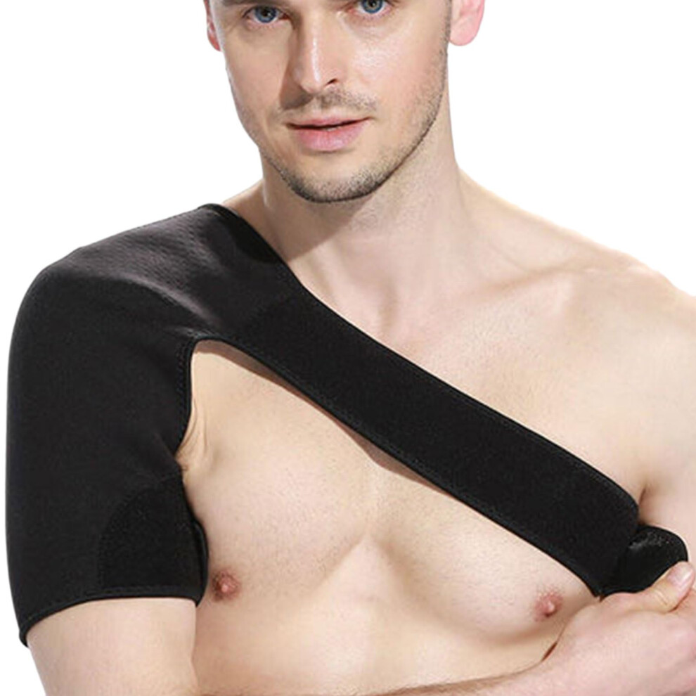 Shoulder Support Brace with Heat Therapy, Adjustable Compression for Pain Relief and Injury Recovery