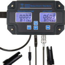 6in1 Digital Aquarium Water Quality Tester with Smart App Monitoring pH EC TDS Salinity Temp