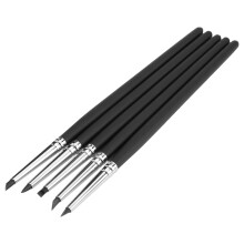 Silicone Brush Pens for Polymer Clay Art, Clay Sculpting Tools with Flexible Silicone Tips for Shaping Modeling Smoothing Pottery Decorating, Soft