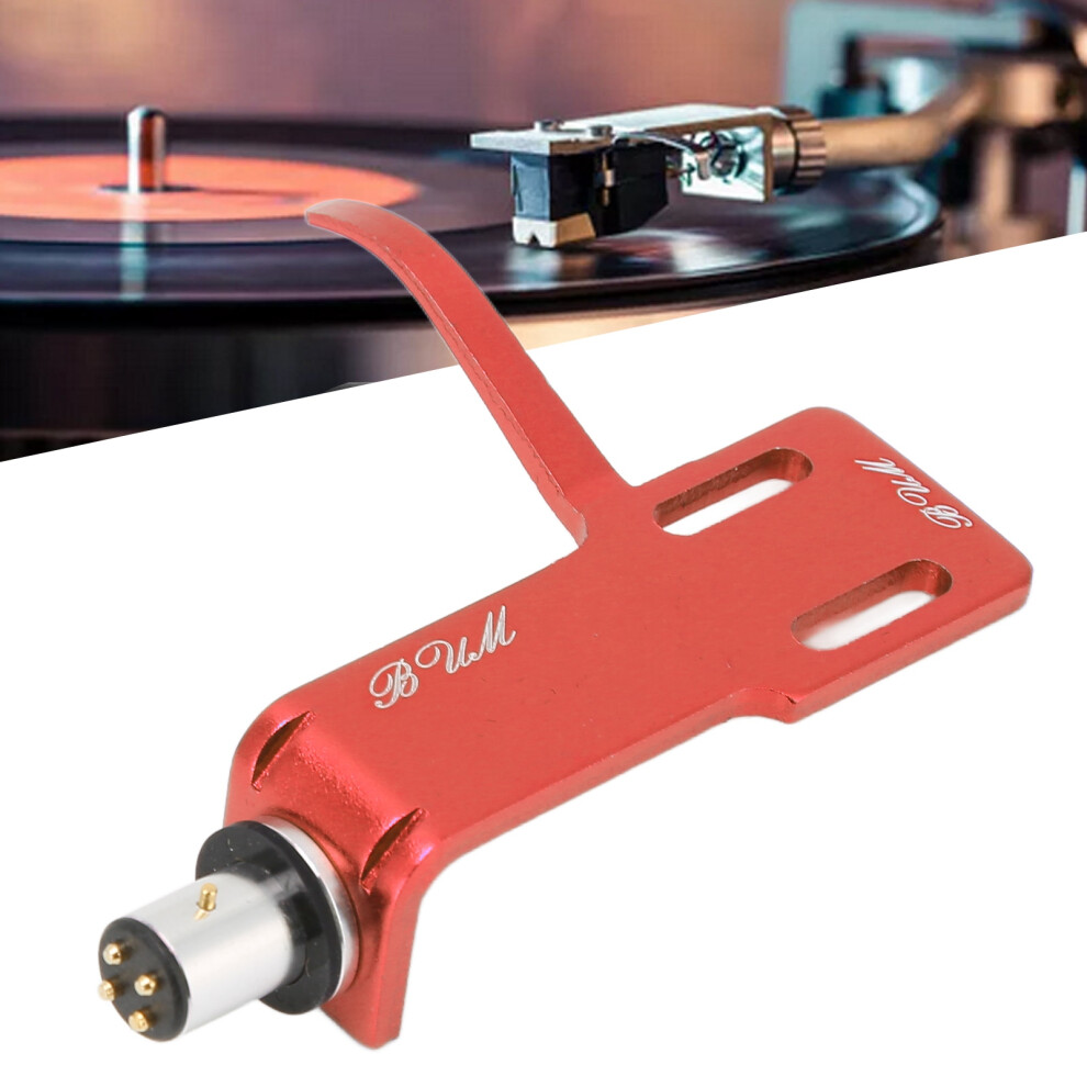 Headshell For Turntable Aluminum Alloy Cartridge Keeper For Record Player Red 8721376776666