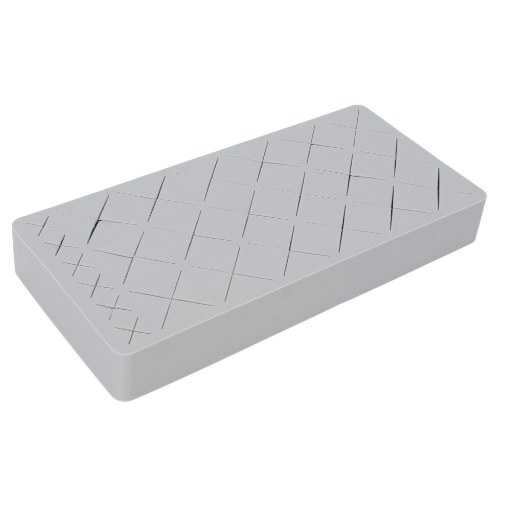 Silicone Makeup & Lipstick Storage Box 24 Units Grey 19x9x3cm