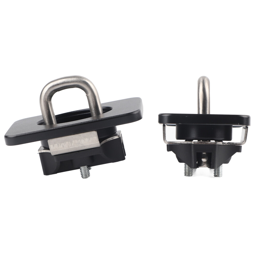 2Pcs Stainless Steel Bull Ring Tie Down Anchors For F150 & Silverado, 1000 Lbs 4671376777559