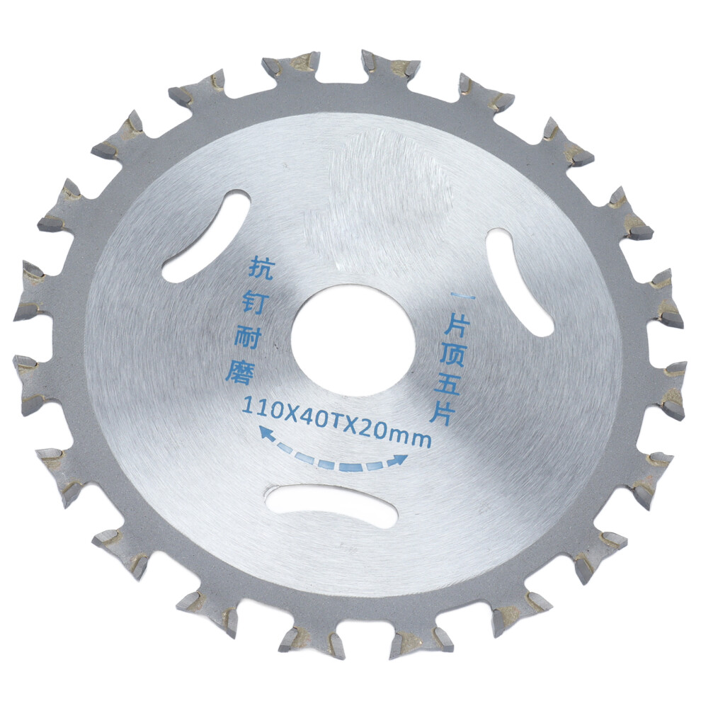 40T Carbide Circular Saw Blade 110Mm X 20Mm Double Side Cutting Wheel 7891376778630