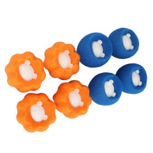 8 Pezzi Riutilizzabili Palline Rimoviballina Capelli per Lavatrice, Spugna Morbida in Plastica, 64g