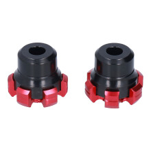 2PCS CNC Aluminium Alloy Motorcycle Fork Frame Sliders Red, Universal Crash Protection