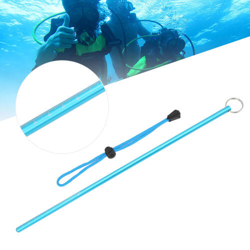 Aluminum Dive Pointer Stick 35cm, Blue, Multifunctional Underwater Rod