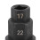Motorcycle Hex Axle Spindle Driver Set 17/19/22/24mm Black Chrome Vanadium 11