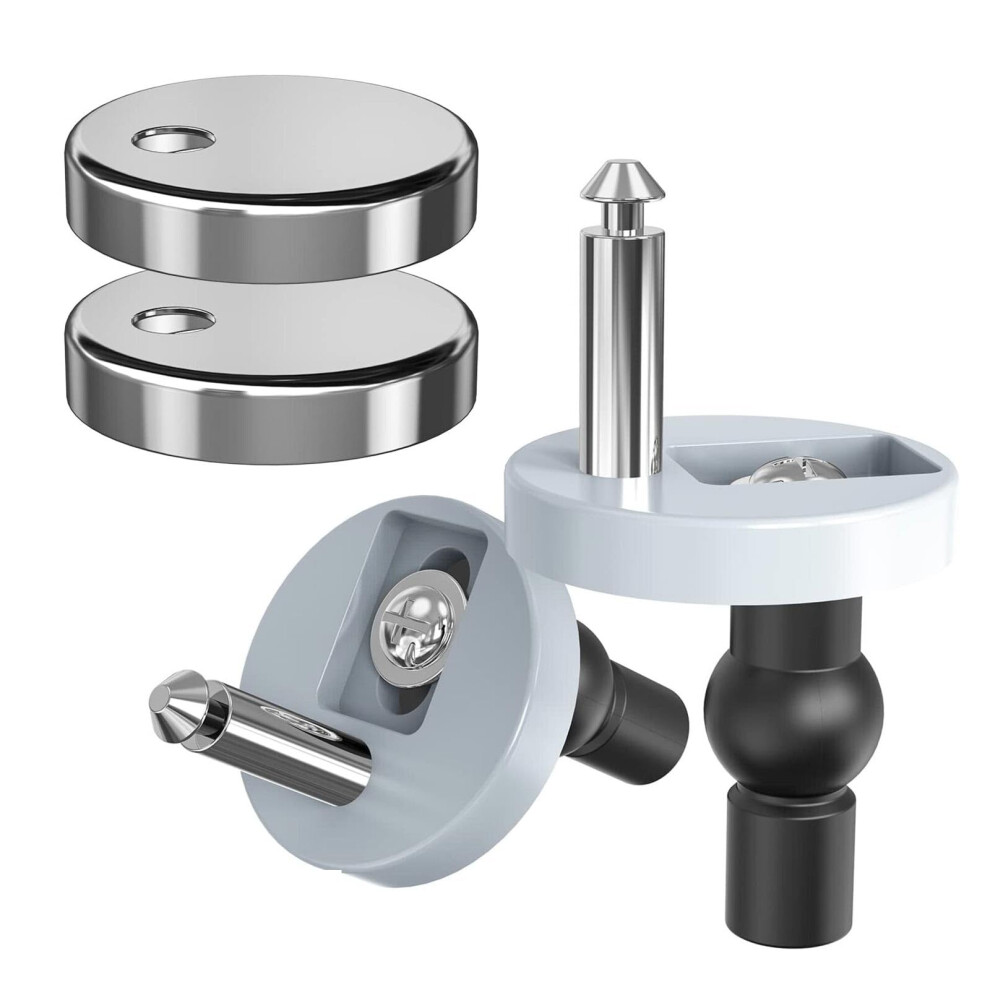 Quick Release Toilet Seat Fixings Universal Toilet Seat Hinge Fittings For Wc Toilet Blind Holes 2 Pack 9187378508343