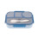 4 Compartment Bentos Box Insulated Construction Microwave-Blue 1