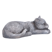 Garten-Gedenkstatue, wetterfester Gedenkstein für Haustiere (Katze oder Hund), Grabstein für Katzen aus hochwertigem, wetterfestem Harz, farbecht.