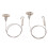 Câble de suspension murale pour tableaux, kit de câbles de suspension réglables avec mécanisme facile à utiliser, câble de suspension robuste 4