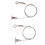 Câble de suspension murale pour tableaux, kit de câbles de suspension réglables avec mécanisme facile à utiliser, câble de suspension robuste 2