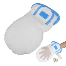 Doppelte Sicherheit Atmungsaktive Baumwollnetz-Handschuhe für die Patientensicherheit
