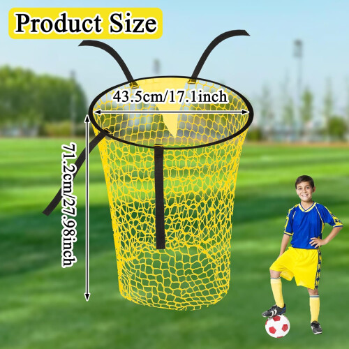 Football Target Net  Bins Goal Training Net Target Practice Net With Four Straps Foldable Field Net For QB Training 2