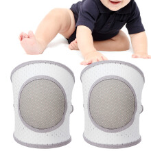 Baby Krabbelmatte Weiches Baumwollmaterial Elastisch Unisex Graue Kinderschutzknieschoner