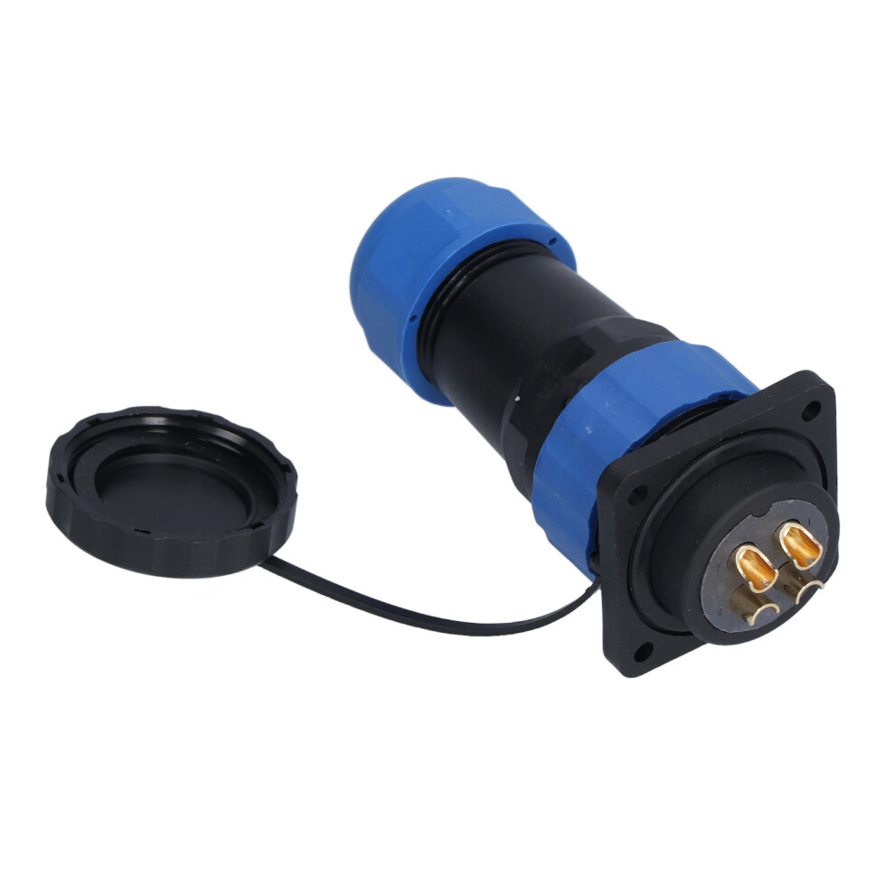 Square Waterproof Connector Ip68 4 Hole Aviation Power Socket 380V 45A 9441376785008