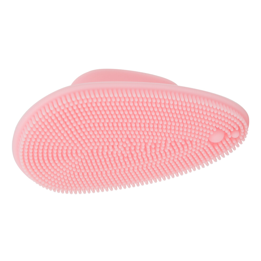 Pink Portable Silicone Facial Cleansing Brush For Gentle Skin Refreshment