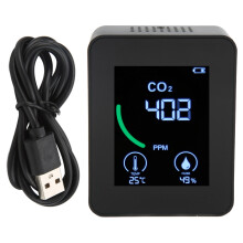 Digitales Thermometer, Hygrometer, Luftqualitätsmonitor, TVOC-Sensor, Gasdetektor mit Echtzeitüberwachung, Temperatur- und Feuchtigkeitssensor,