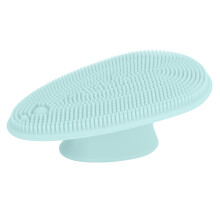 Silicone-Gesichtsreinigungsbürste, Hellblau, tragbares Hautpflegegerät