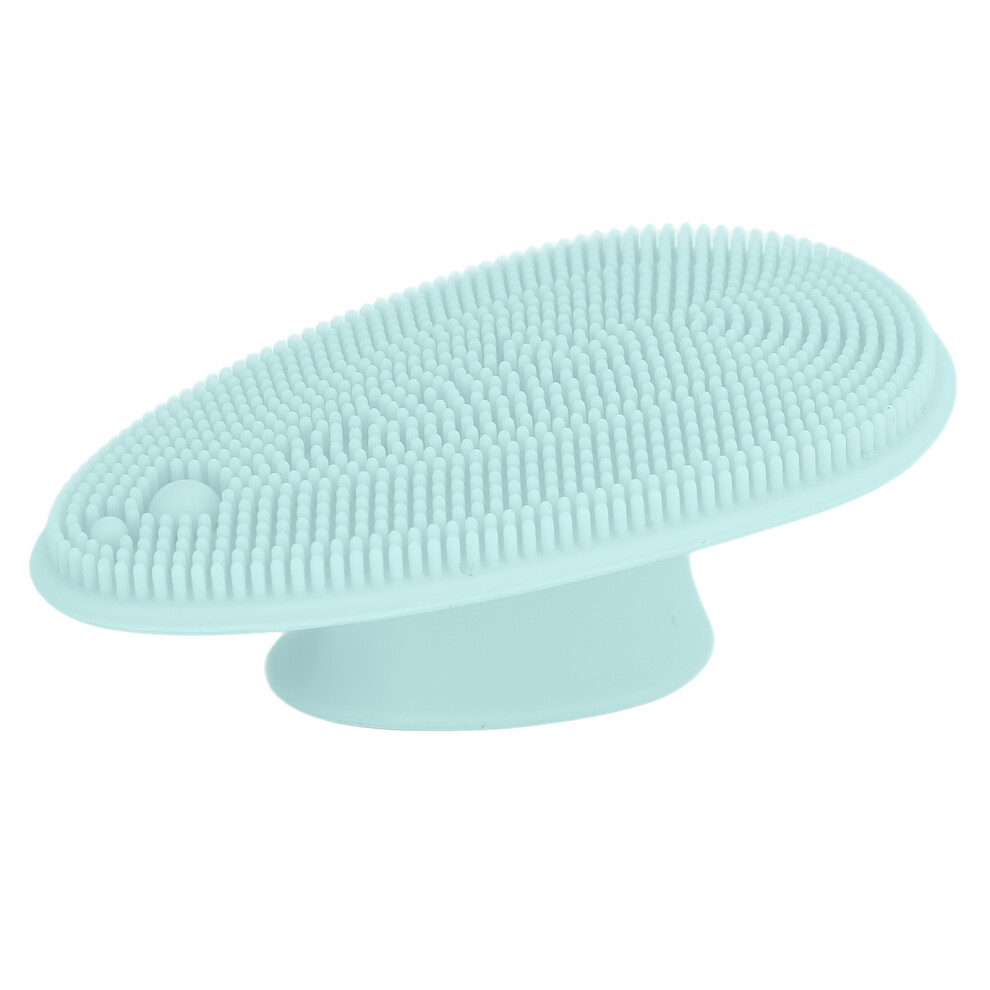 Silicone Facial Cleansing Brush Portable Light Blue for Gentle Skin Care