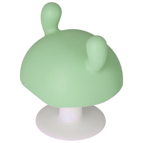 Baby Mushroom-Shaped Silicone Teether for Infants 4+ Months, Green