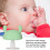 Baby Mushroom-Shaped Silicone Teether for Infants 4+ Months, Green 8
