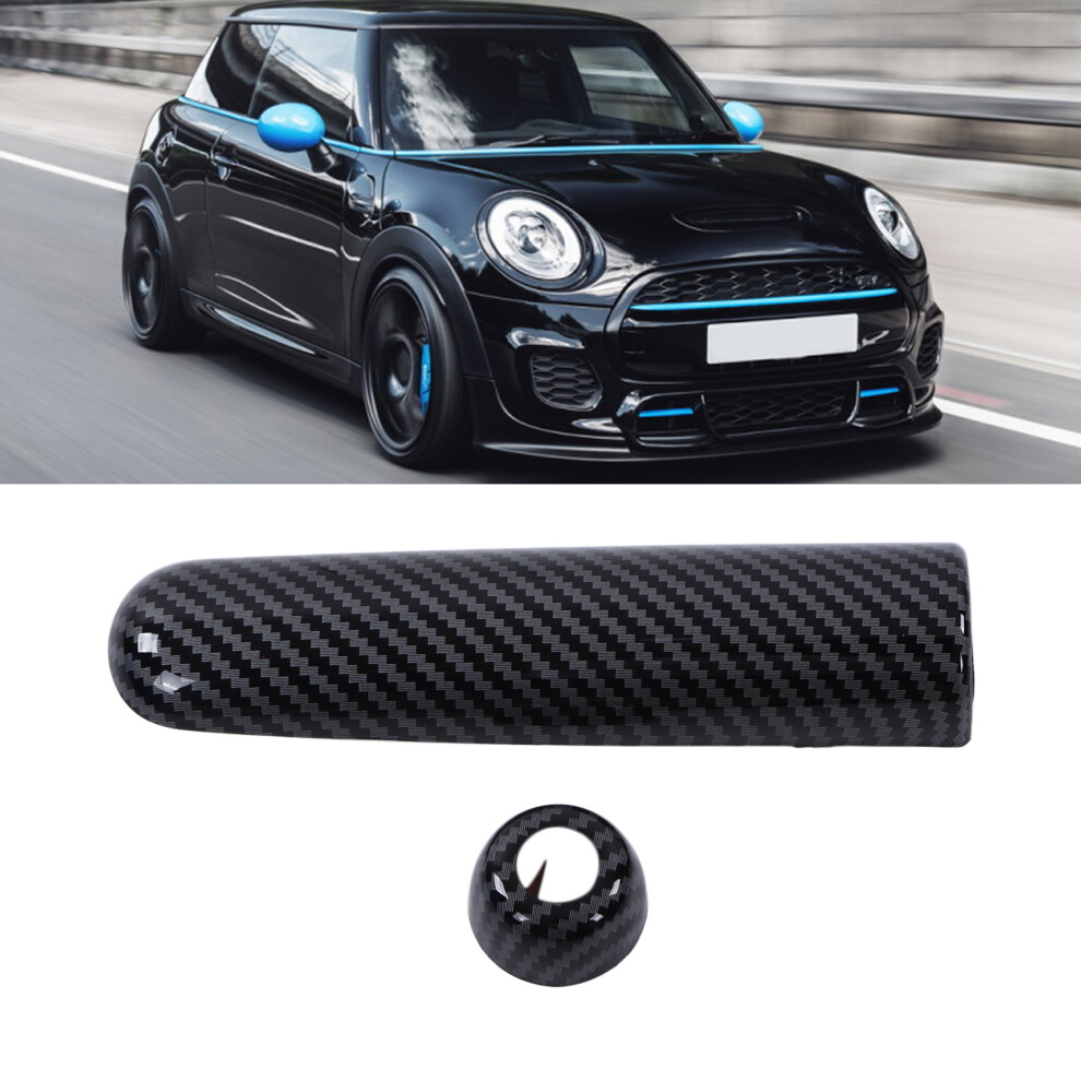 F55 F56 F57 Mini Cooper Handbrake Trim Cover Carbon Fiber Look 5021376788755