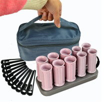 10Pcs Heated Hair Rollers Set, Fast Heat Up Electric Curlers with 160 Thermostat, Grey Wave