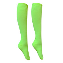 Calze tubolari al ginocchio per bambini, tinta unita, vestibilità comoda, spessore medio, calze sportive elasticizzate, morbido misto poliestere per