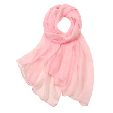 Sheer Scarf for Women, Comfortable Soft Scarf Wrap with Breathable Lightweight Fabric, Elegant Plain Design Perfect for Any Occasion
