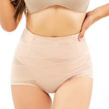 Corrigerende slip met hoge taille voor dames, naadloze slip met taillecorrigerende eigenschappen, gemaakt van ademend materiaal dat de