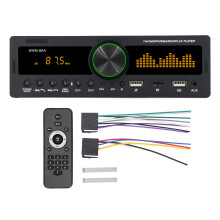 Autorradio de un solo DIN, pantalla LCD de alta resolución con conexión Bluetooth, carga rápida y preajustes de ecualizador para una experiencia