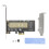 Αποδοτική λύση εγκατάστασης SSD M.2NVMe, εφέ ψύξης για υποδοχές Pcie X4X8X16, υποστήριξη 1