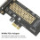 Αποδοτική λύση εγκατάστασης SSD M.2NVMe, εφέ ψύξης για υποδοχές Pcie X4X8X16, υποστήριξη 5