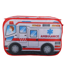 Fantasierijke brandweerwagen speeltent voor kinderen, opklapbaar speelhuisje, stevig draadframe, ruim ontwerp, weerbestendig, gemakkelijk schoon te