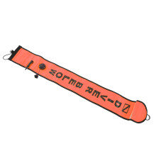 120x15cm High Visibility Inflatable Surface Marker Buoy for Diving, Orange/Red