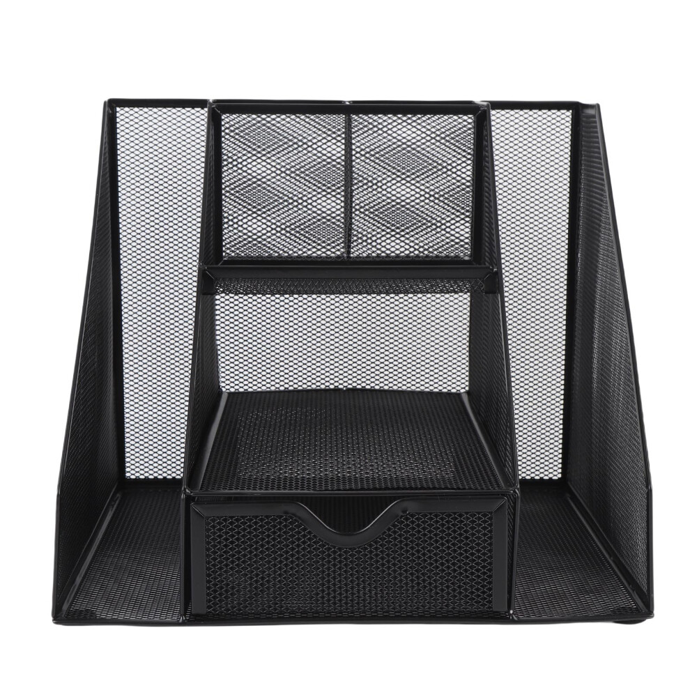 Schreibtisch-Organizer aus Metallgeflecht,