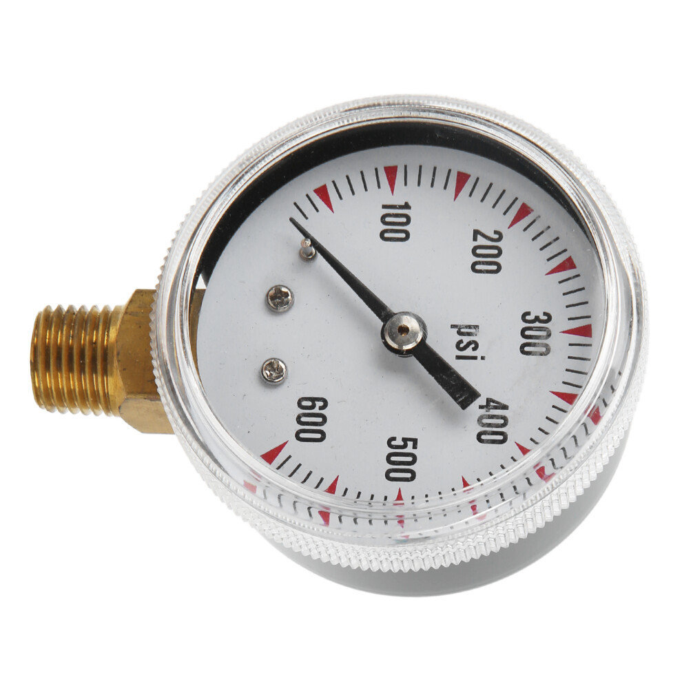 Y50 0-600Psi Radial Pressure Gauge, 7X5x2.8cm, Brass & Stainless Steel 8241376793048