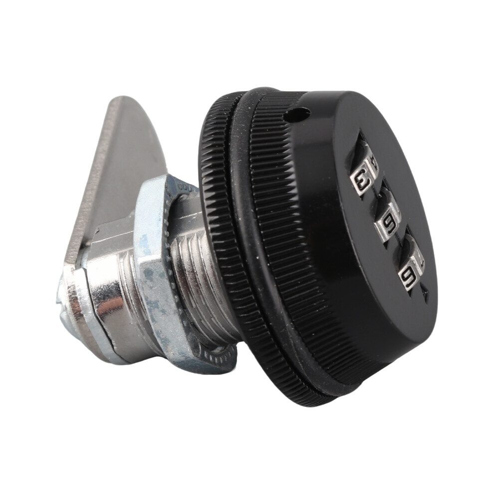 Mechanical 3-Digit Cam Lock For Cabinets, 31Mm Diameter, Zinc Alloy 3471376797554