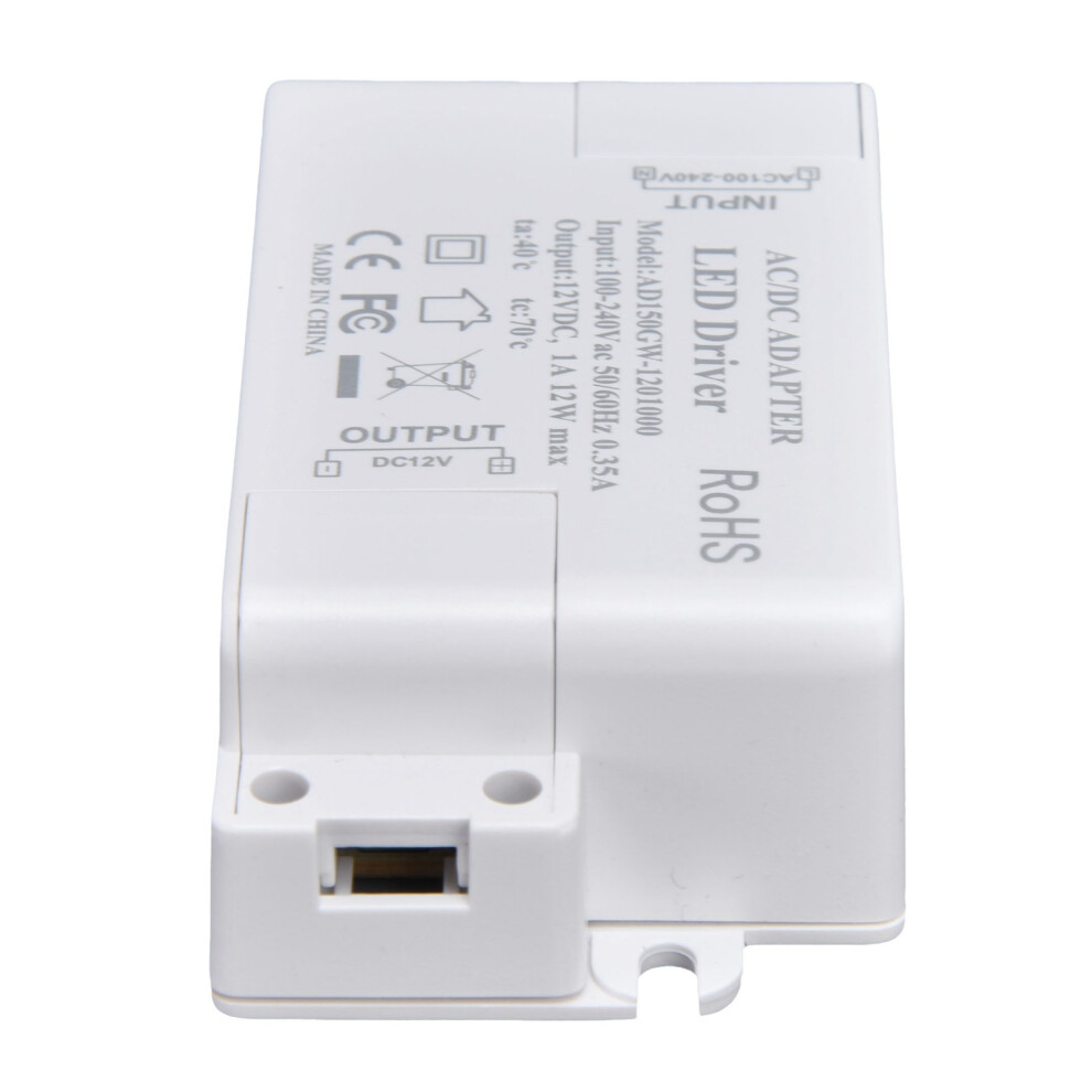 Safe Led Power Transformer 12W Ac To Dc12v Fits G4 Mr11 Mr16 Light Bulbs 6951376798319