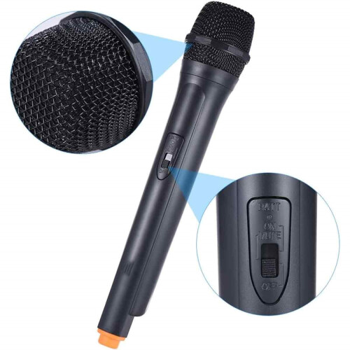 Handheld Dynamic Microphone, Professional UHF Microphone with Advanced Noise Reduction Technology for Clear Sound Transmission, Prevent Interference 2