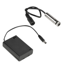 Batteriehalter für DIY-Projekte, flammhemmendes Material, DC-Stecker, Batterieaufbewahrungsbox mit Ein-/Ausschalter und Deckel,