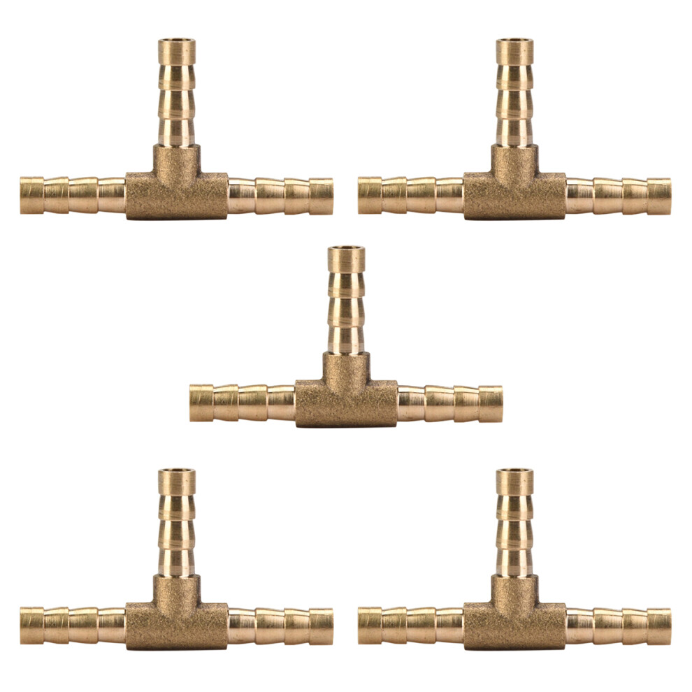 Low Magnetic Permeability Brass Barb Fitting Reducer 3 Way T Joint For Flexible And Semi Rigid Hose Compatible Tight Seal Connection Corrosion 9322103799171