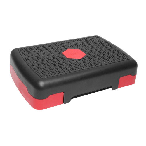 Adjustable Step Platform for Aerobic Workouts with Riser Height Adjustable Non Slip Surface Lightweight