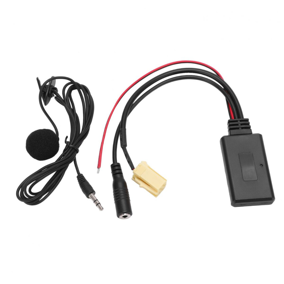 Bluetooth 5.0 Aux Adapter Hands-Free Microphone Car Stereo Module Wireless Music Streaming Compatible With Pioneer Plug And Play Easy To Install High 9322103799096
