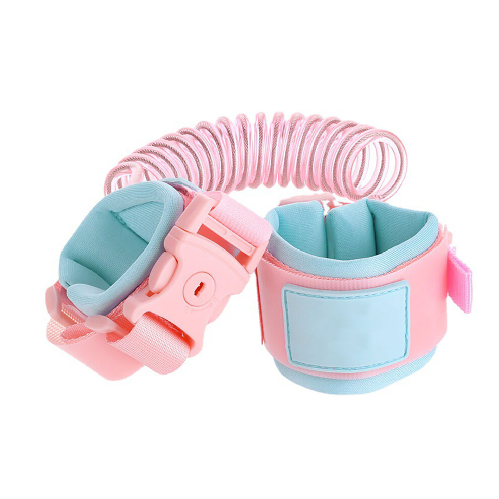 Toddler Walking Harness With Reflective Strip Design And 360 Rotation Swivel Hook Adjustable Anti Slip Wrist Leash For Kids Safety In Crowded Places